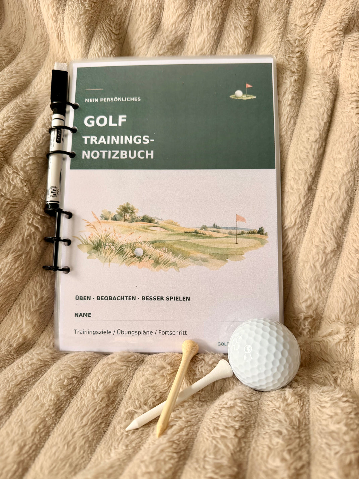 Golf Notizbuch Trainings Tracker