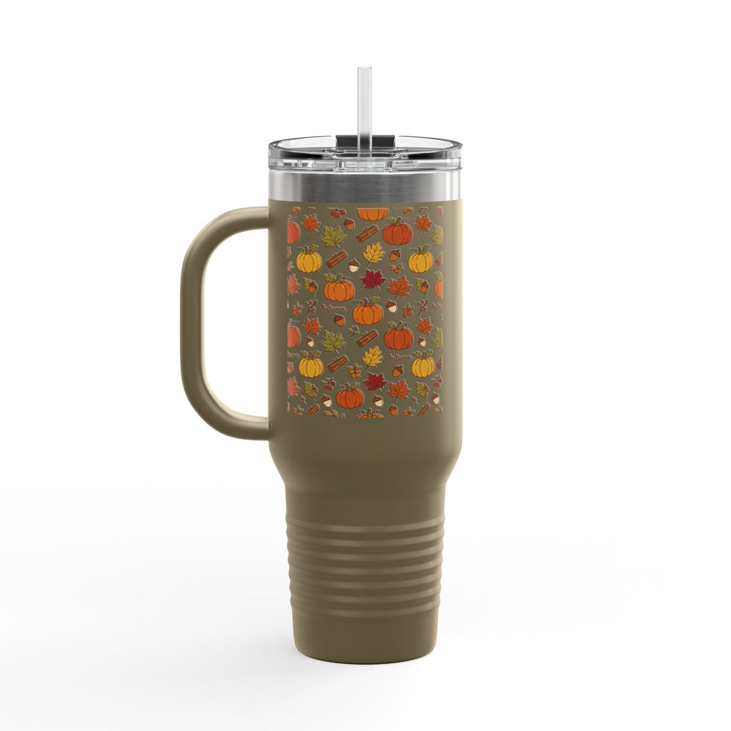 Thermo Trink Becher Herbst Kürbis