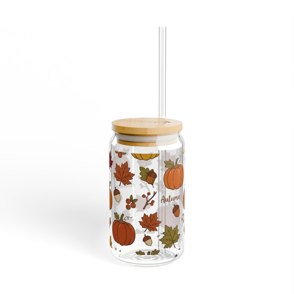 Trinkglas Herbst Kürbis