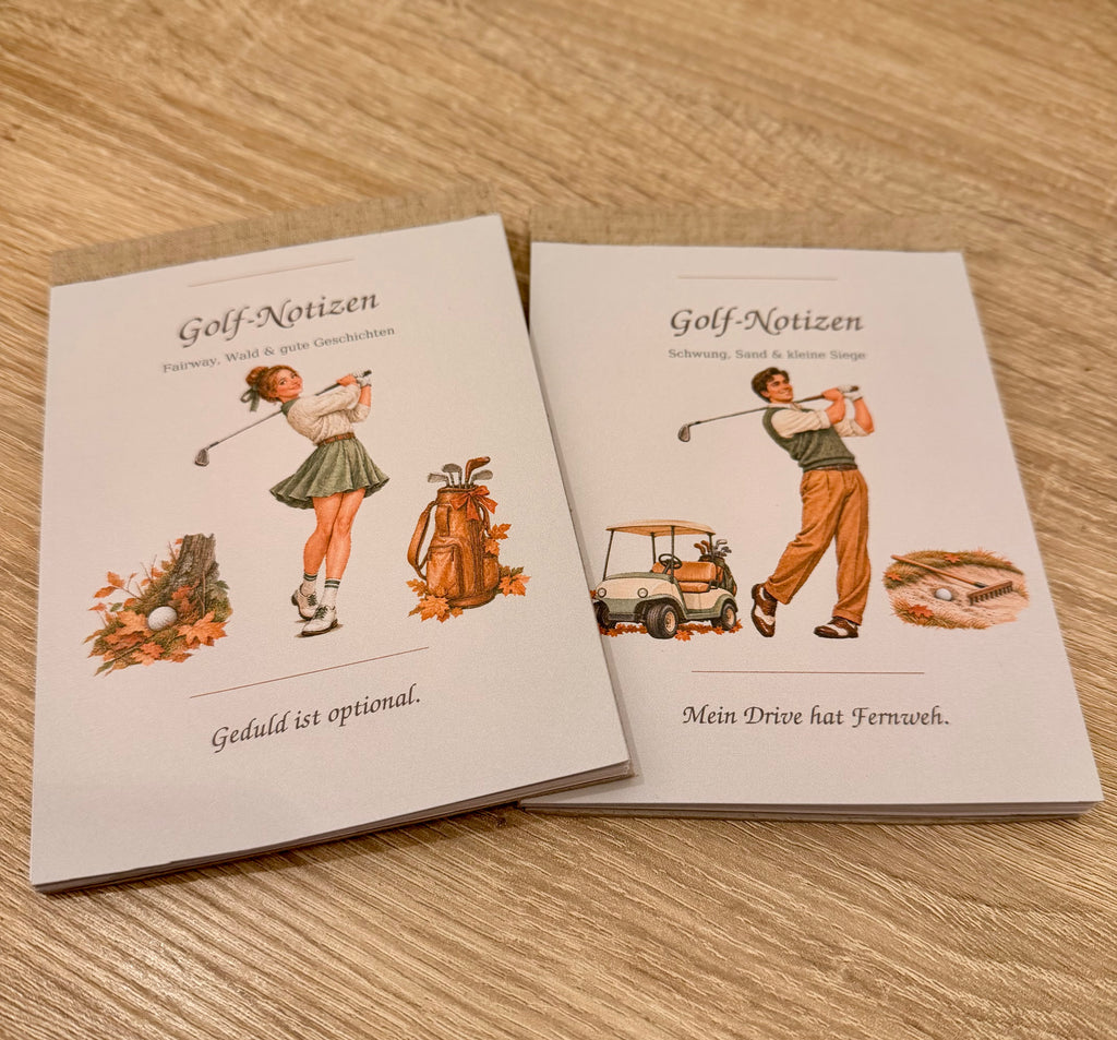 Notizblock A6 Golf, Fairway & Sprüche, Notizen